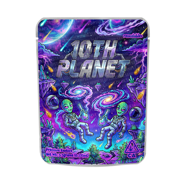 10th Planet Mylar Pouches Pre - Labeled - 3.5g (1/8oz)