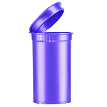 19dr (3.5g) Opaque Purple Pop Top Bottles - 50pcs