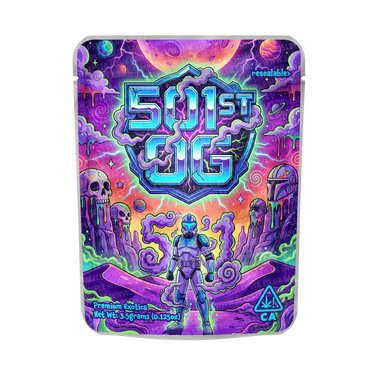 501st State OG Mylar Pouches Pre - Labeled - 3.5g (1/8oz)