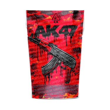 AK47 Mylar Pouches Pre - Labeled - 3.5g (1/8oz)