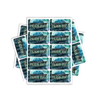 Alien Rift Rectangle / Pre - Roll Labels - Pre - Roll (10.16cm x 6.7cm)
