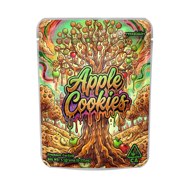 Apple Cookies Mylar Pouches Pre - Labeled - 3.5g (1/8oz)