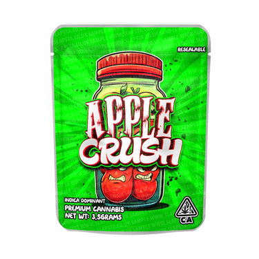 Apple Crush Mylar Pouches Pre - Labeled - 3.5g (1/8oz)