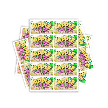 Apple Juice Rectangle / Pre - Roll Labels - Pre - Roll (10.16cm x 6.7cm)