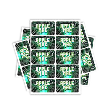 Apple Mac Rectangle / Pre - Roll Labels - Pre - Roll (10.16cm x 6.7cm)