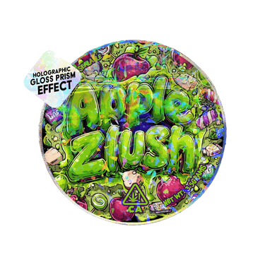 Apple Zlush Circle Holo Mylar Sticker Packs - 3.5g (1/8oz)