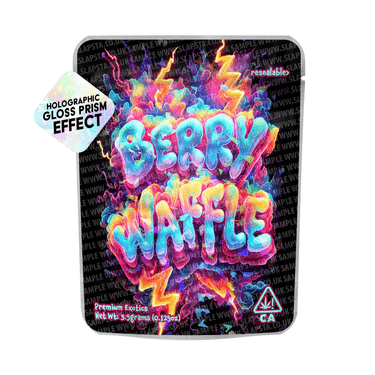 Barry Waffle Holo Mylar Sticker Packs - 3.5g (1/8oz)