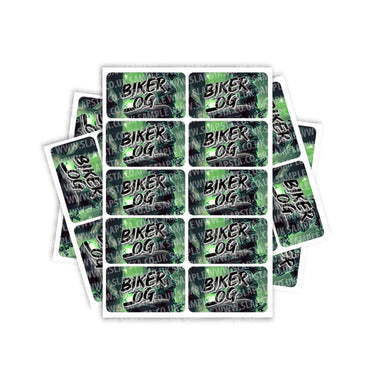 Biker OG Rectangle / Pre - Roll Labels - Pre - Roll (10.16cm x 6.7cm)