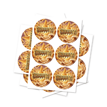 Biscotti Circular Stickers - 2.5cm