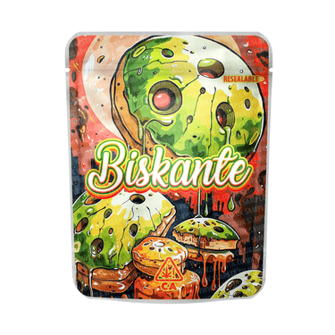 Biskanti Mylar Pouches Pre - Labeled - 3.5g (1/8oz)