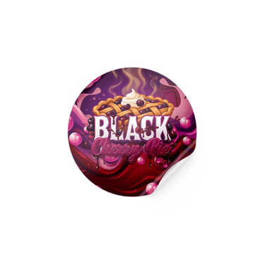 Black Cherry Pie Circular Stickers - 2.5cm