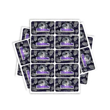Blackberry Moonrocks Rectangle / Pre - Roll Labels - Pre - Roll (10.16cm x 6.7cm)