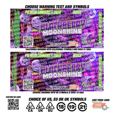 Blackberry Moonshine UV Miron Jars - SLAPSTA