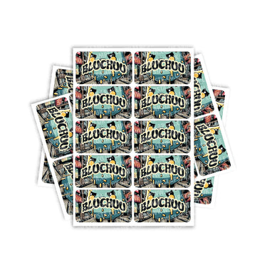 Blu Chuu Rectangle / Pre - Roll Labels - Pre - Roll (10.16cm x 6.7cm)