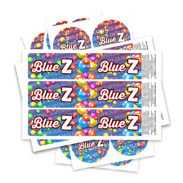 Blue Z Glass Jar / Tamper Pot Label - 50ml Tamper Strip Pot