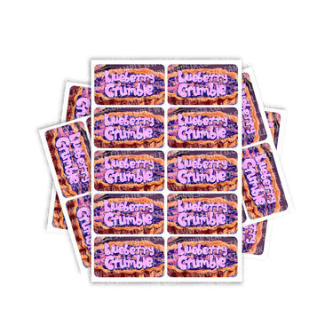 Blueberry Crumble Rectangle / Pre - Roll Labels - Pre - Roll (10.16cm x 6.7cm)