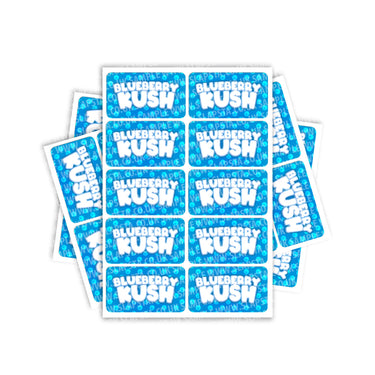 Blueberry Kush Rectangle / Pre - Roll Labels - Pre - Roll (10.16cm x 6.7cm)