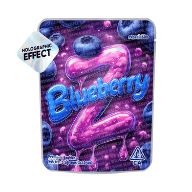 Blueberry Z Holo Mylar Sticker Packs - 3.5g (1/8oz)