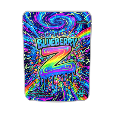 Blueberry Z Mylar Sticker Packs - SLAPSTA