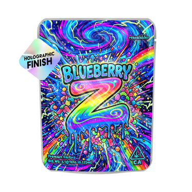 Blueberry Z Mylar Sticker Packs - SLAPSTA