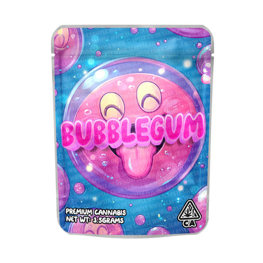 Bubblegum Mylar Pouches Pre - Labeled - 3.5g (1/8oz)