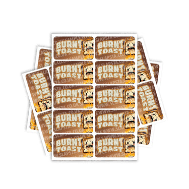 Burnt Toast Rectangle / Pre - Roll Labels - SLAPSTA