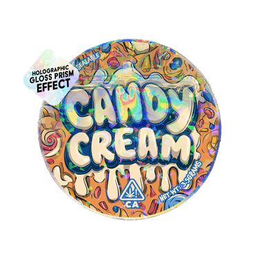 Candy Cream Circle Holo Mylar Sticker Packs - SLAPSTA
