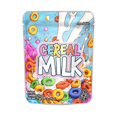 Cereal Milk Mylar Pouches Pre - Labeled - 3.5g (1/8oz)