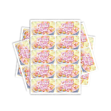 Cereal Milk Rectangle / Pre - Roll Label - Pre - Roll (10.16cm x 6.7cm)