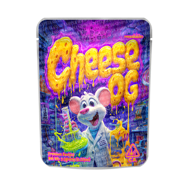 Cheese OG Mylar Pouches Pre - Labeled - 3.5g (1/8oz)