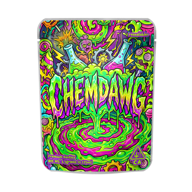 Chemdawg Mylar Pouches Pre - Labeled - 3.5g (1/8oz)
