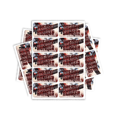 Cherry Bomber Rectangle / Pre - Roll Label - Pre - Roll (10.16cm x 6.7cm)