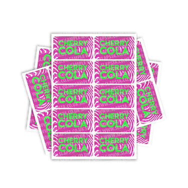 Cherry Cola Rectangle / Pre - Roll Label - Pre - Roll (10.16cm x 6.7cm)