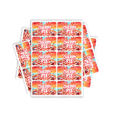 Cherry Pie Rectangle / Pre - Roll Label - Pre - Roll (10.16cm x 6.7cm)
