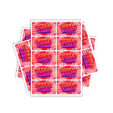 Cherry Ringz Rectangle / Pre - Roll Label - Pre - Roll (10.16cm x 6.7cm)
