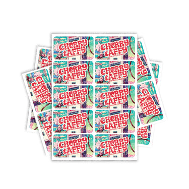 Cherry Taffy Rectangle / Pre - Roll Label - Pre - Roll (10.16cm x 6.7cm)