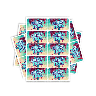 Cherry Tree Rectangle / Pre - Roll Label - Pre - Roll (10.16cm x 6.7cm)