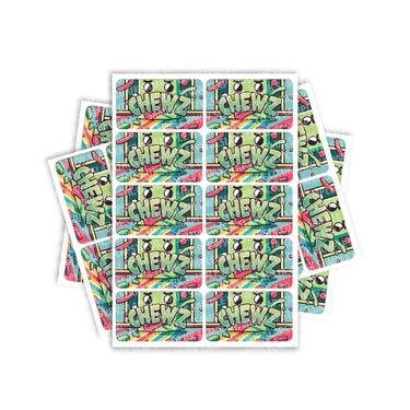 Chews Rectangle / Pre - Roll Label - Pre - Roll (10.16cm x 6.7cm)