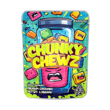 Chunky Chews Mylar Pouches Pre - Labeled - 3.5g (1/8oz)