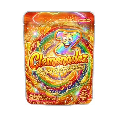ClemonadeZ Mylar Sticker Packs - Mylar Strain Bags3.5g (1/8oz)