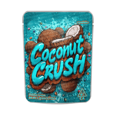 Coconut Crush Mylar Pouches Pre - Labeled - 3.5g (1/8oz)