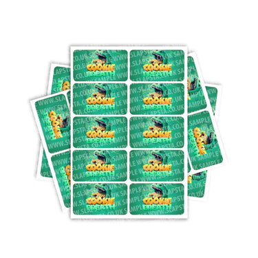 Cookie Breath Rectangle / Pre - Roll Label - Pre - Roll (10.16cm x 6.7cm)