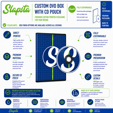 Custom DVD Box with CD Style Pouches - No Insert