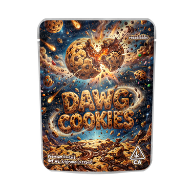 Dawg Cookies Mylar Pouches Pre - Labeled - 3.5g (1/8oz)