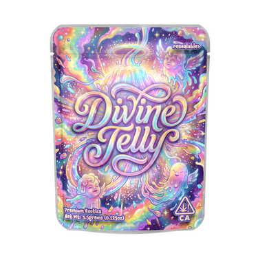 Devine Jelly Mylar Pouches Pre - Labeled - 3.5g (1/8oz)