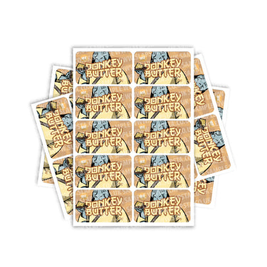 Donkey Butter Rectangle / Pre - Roll Label - Pre - Roll (10.16cm x 6.7cm)