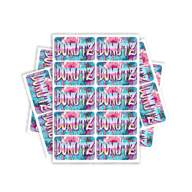 Donutz Rectangle / Pre - Roll Label - Pre - Roll (10.16cm x 6.7cm)