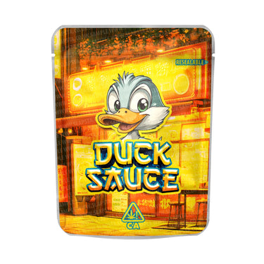 Duck Sauce Mylar Pouches Pre - Labeled - 3.5g (1/8oz)