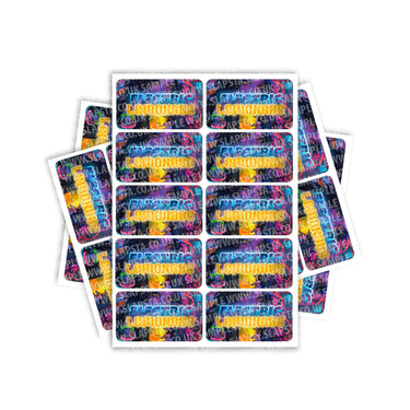 Electric Lemonade Rectangle / Pre - Roll Label - Pre - Roll (10.16cm x 6.7cm)