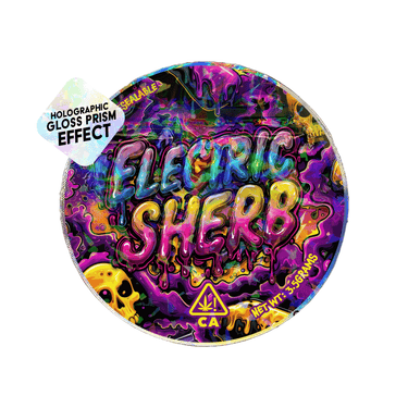 Electric Sherb Circle Holo Mylar Sticker Packs - SLAPSTA